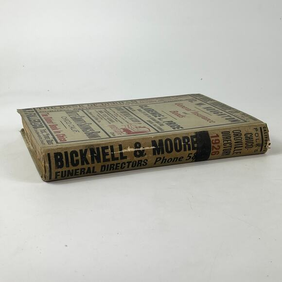 1926 CA Chico Oroville City Directory POOR Ancestry Genealogy Reference Antique - Picture 3 of 16